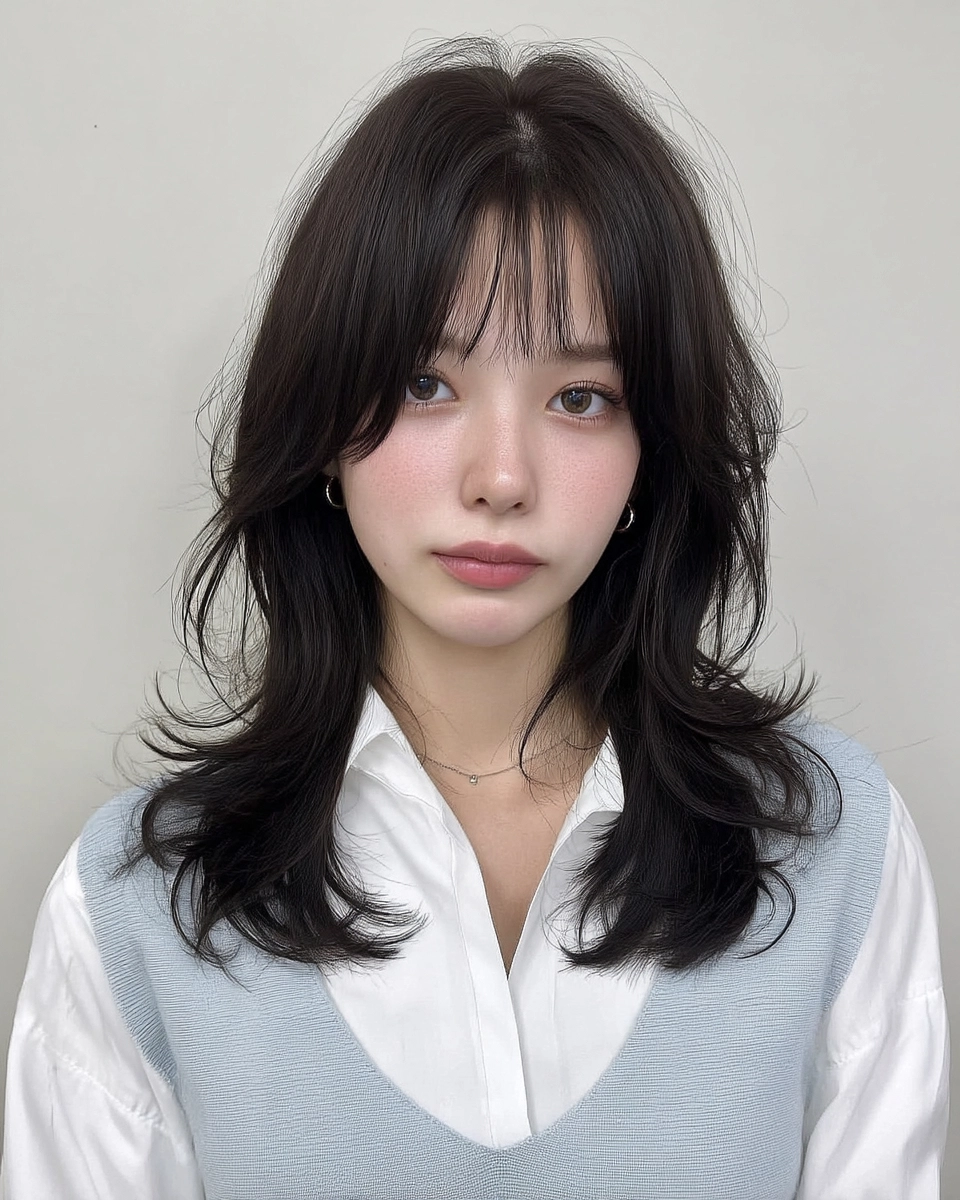 8 Stunning Korean Soft Wave Styles 2026 | Korea Hair Salon 3 Korean soft wave styles 2026 - Style 1 at Korea Hair Salon Seoul