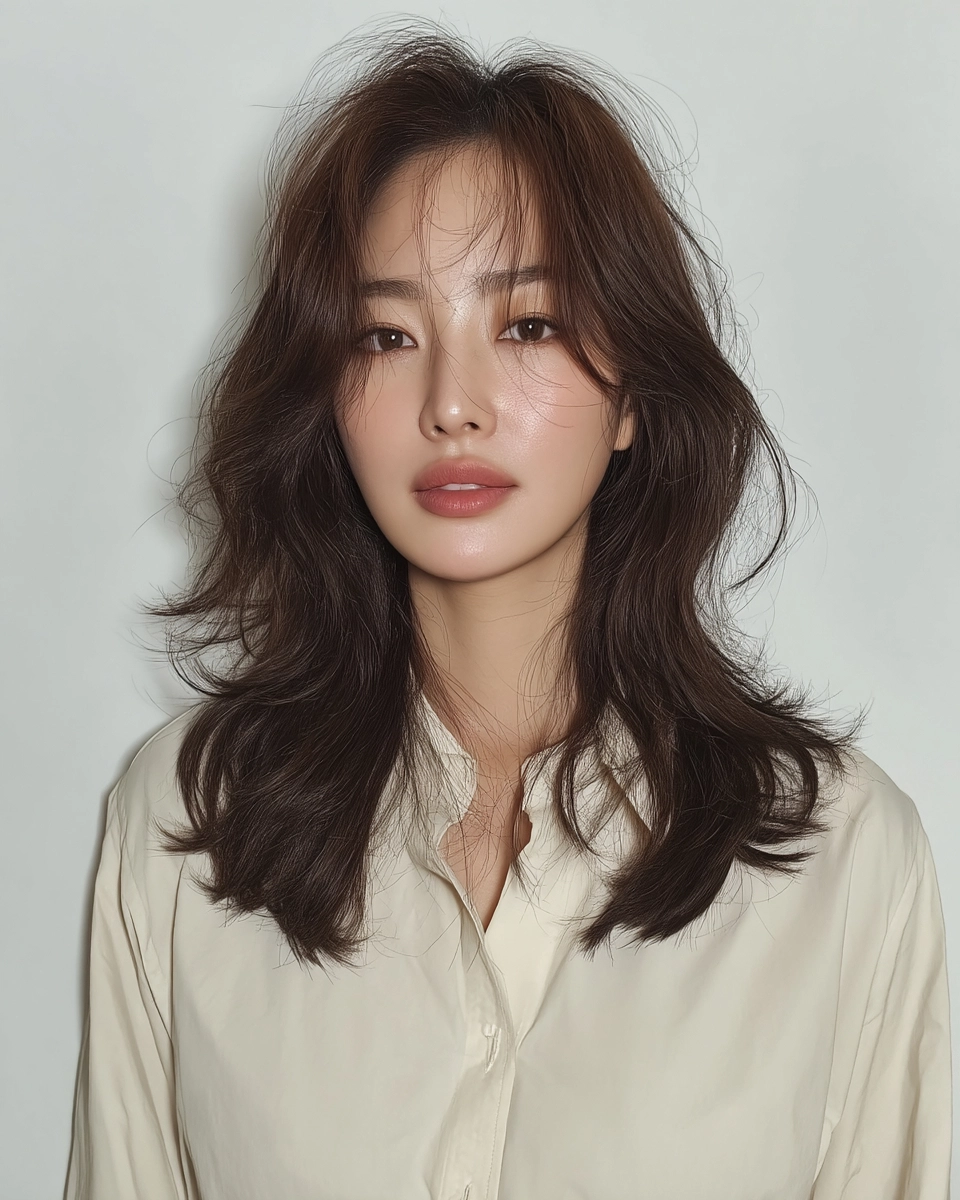8 Stunning Layered Haircuts Seoul 2026 | Korea Hair Salon 4 layered haircuts Seoul 2026 - Style 2 at Korea Hair Salon Seoul