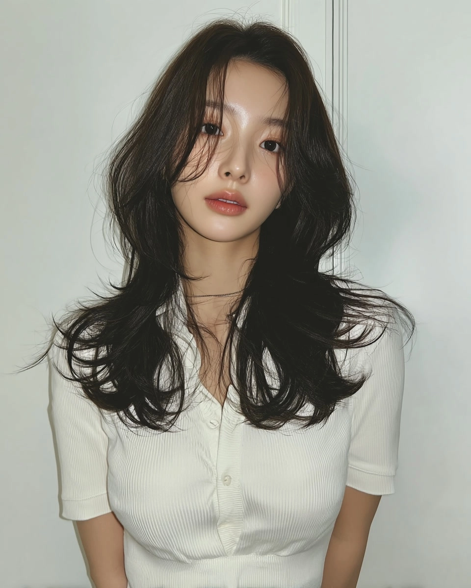 8 Stunning Layered Haircuts Seoul 2026 | Korea Hair Salon 8 layered haircuts Seoul 2026 - Style 5 at Korea Hair Salon Seoul