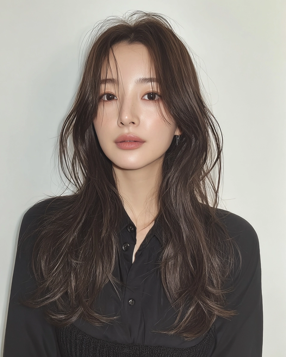 8 Stunning Layered Haircuts Seoul 2026 | Korea Hair Salon 9 layered haircuts Seoul 2026 - Style 6 at Korea Hair Salon Seoul