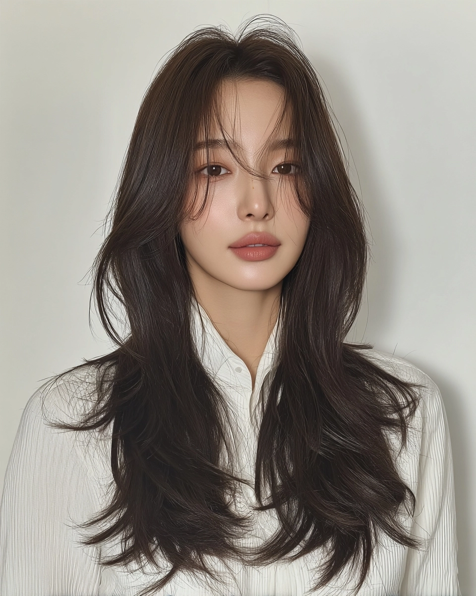 8 Stunning Layered Haircuts Seoul 2026 | Korea Hair Salon 10 layered haircuts Seoul 2026 - Style 7 at Korea Hair Salon Seoul