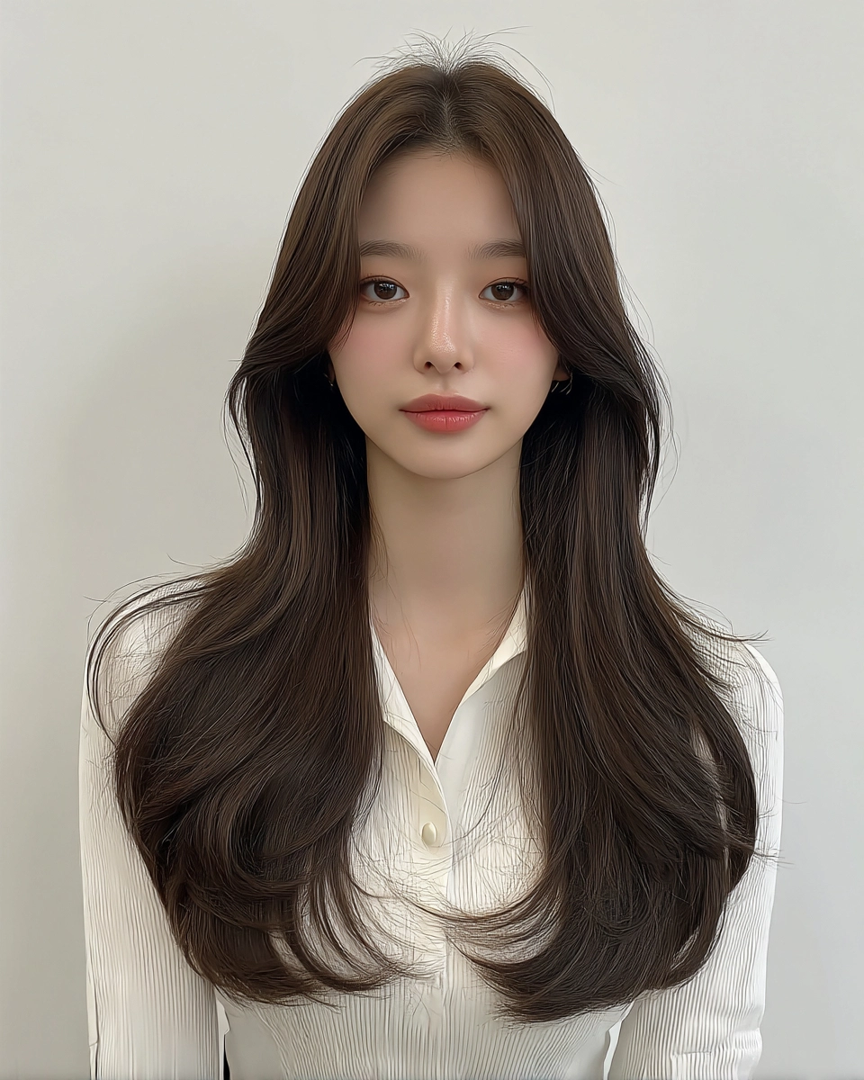 8 Stunning Layered Korean Hairstyles 2026 | Korea Hair Salon 3 layered Korean hairstyles 2026 - Style 1 at Korea Hair Salon Seoul