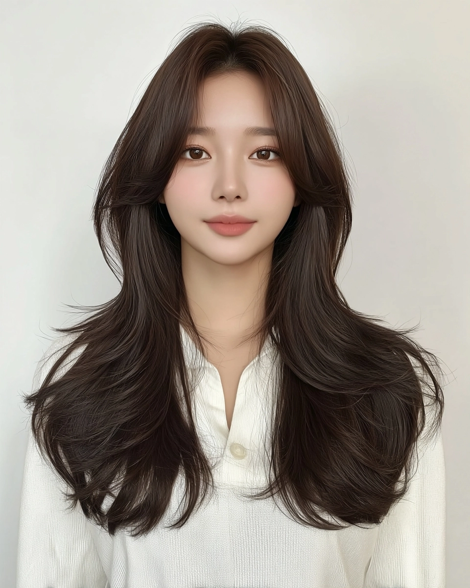 8 Stunning Layered Korean Hairstyles 2026 | Korea Hair Salon 8 layered Korean hairstyles 2026 - Style 5 at Korea Hair Salon Seoul