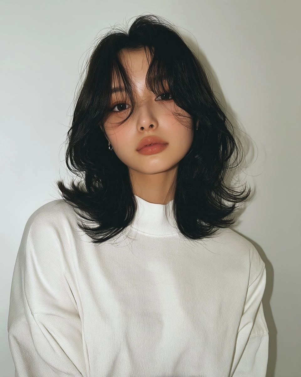 8 Stunning Layered Waves Seoul 2026 | Korea Hair Salon 3 layered waves Seoul 2026 - Style 1 at Korea Hair Salon Seoul