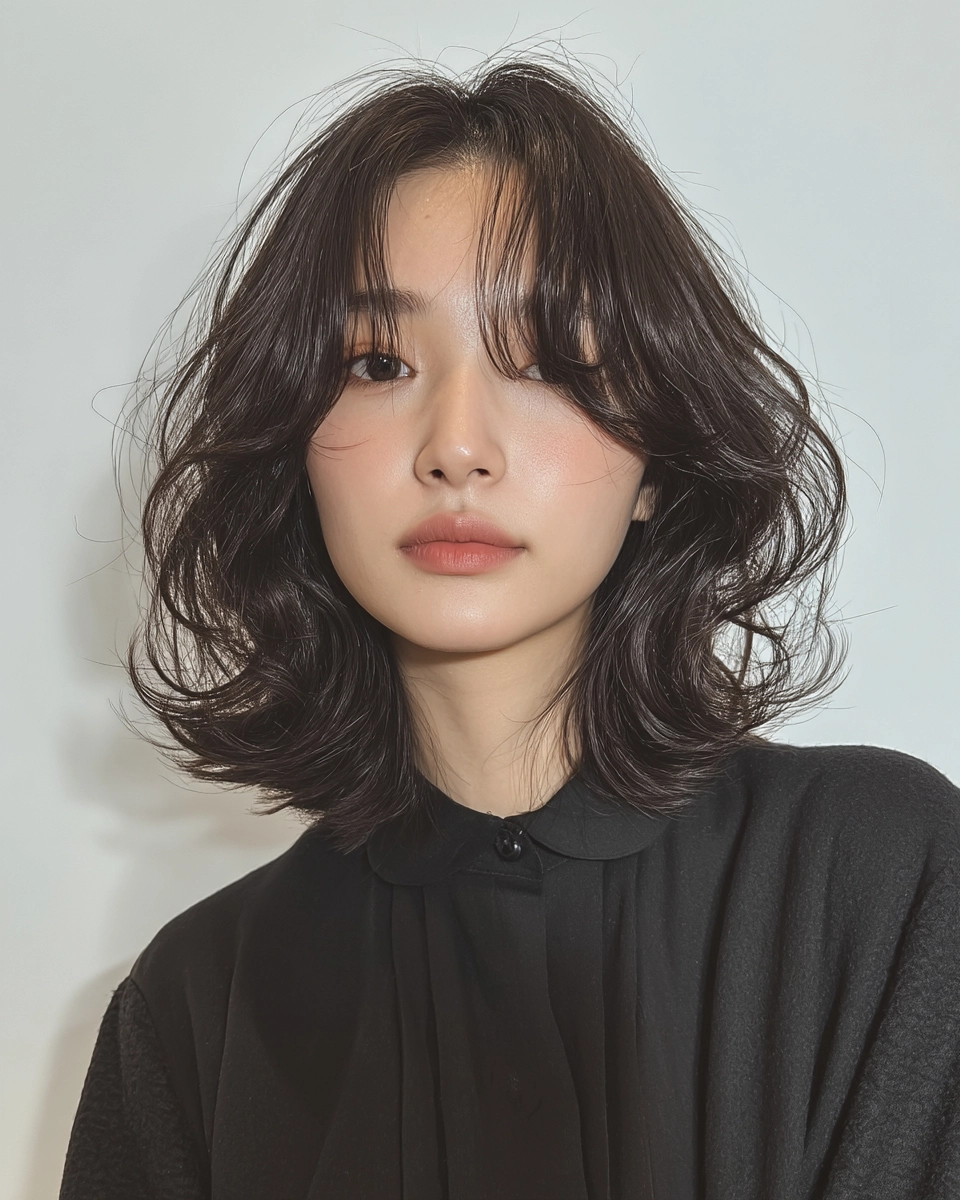 8 Stunning Layered Waves Seoul 2026 | Korea Hair Salon 8 layered waves Seoul 2026 - Style 5 at Korea Hair Salon Seoul