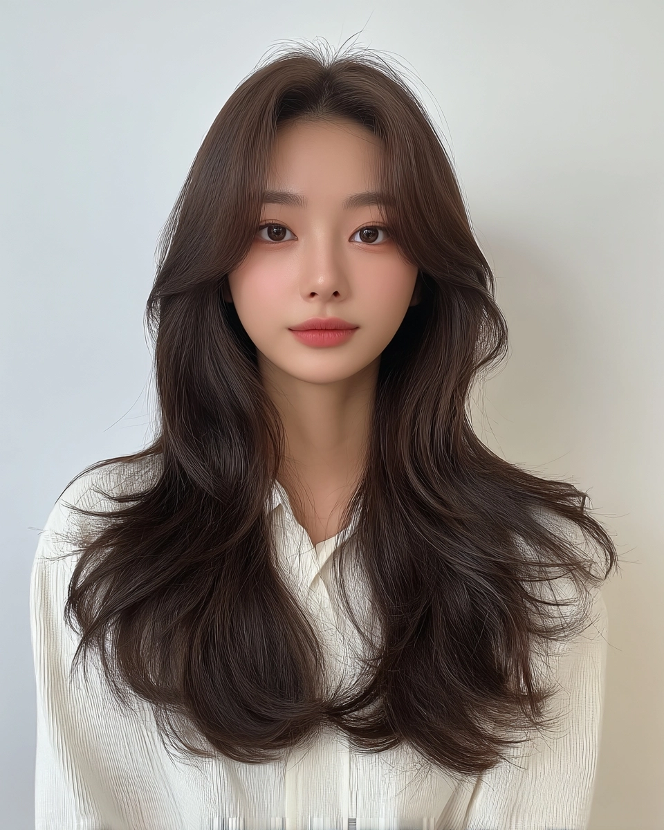 8 Stunning Layered Waves Seoul 2026 | Korea Hair Salon 10 layered waves Seoul 2026 - Style 7 at Korea Hair Salon Seoul
