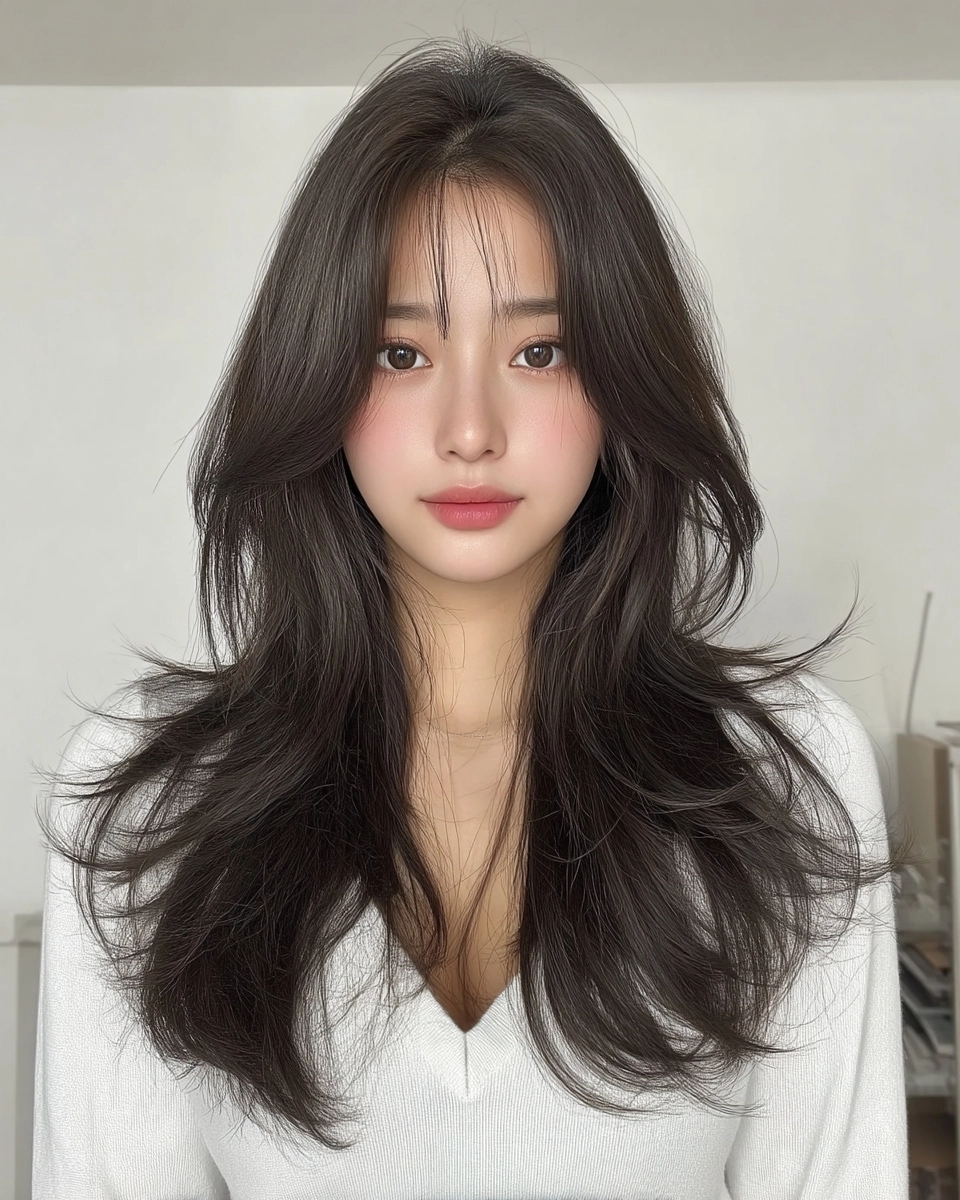 8 Stunning Soft Layered Styles 2026 | Korea Hair Salon 5 soft layered styles Seoul 2026 - Style 3 at Korea Hair Salon Seoul