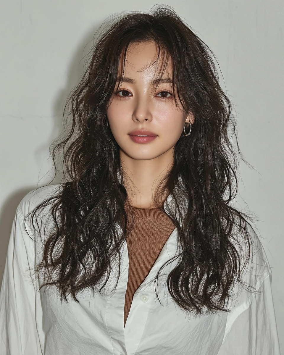 8 Stunning Soft Wave Perm Styles 2026 | Korea Hair Salon 4 soft wave perm Korea 2026 - Style 2 at Korea Hair Salon Seoul