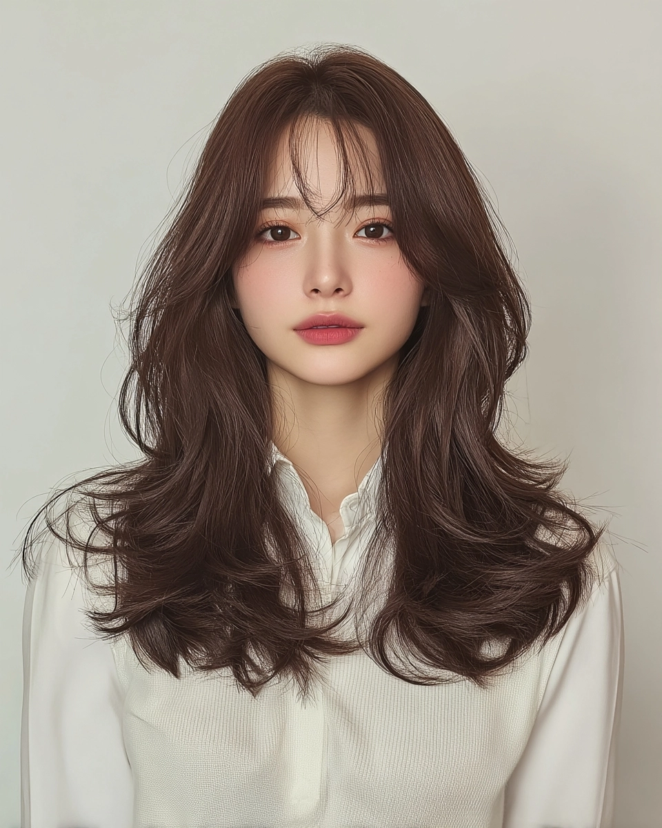 8 Stunning Soft Wave Perm Styles 2026 | Korea Hair Salon 4 soft wave perm Korea 2026 - Style 2 at Korea Hair Salon Seoul