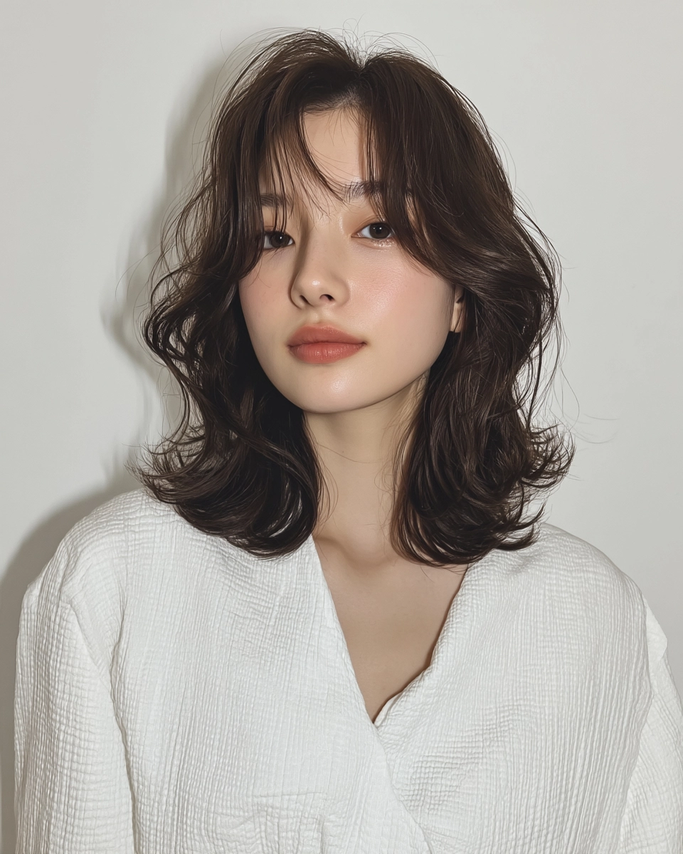 8 Stunning Soft Wave Perm Styles 2026 | Korea Hair Salon 4 soft wave perm Korea 2026 - Style 2 at Korea Hair Salon Seoul