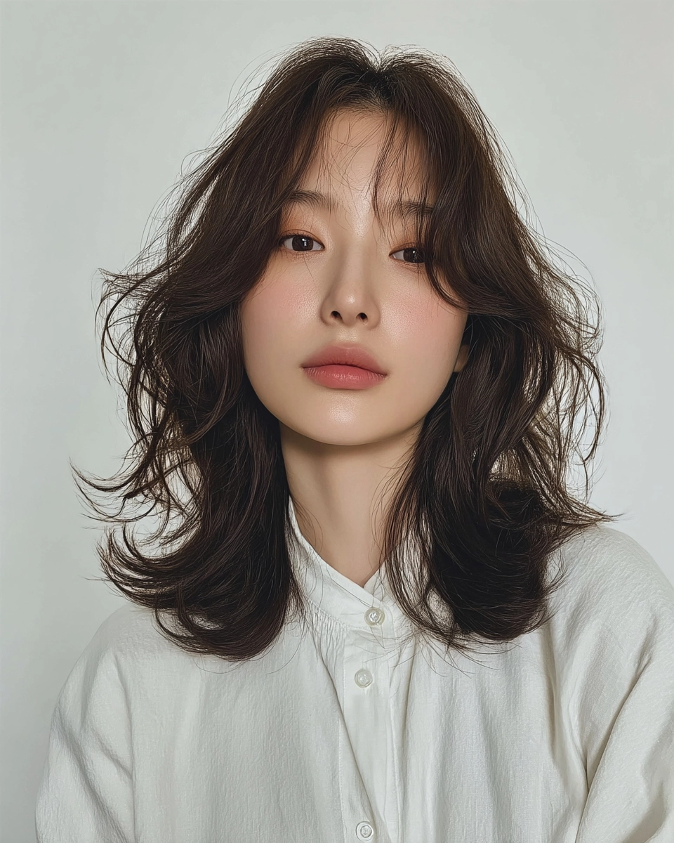 8 Stunning Soft Wave Perm Styles 2026 | Korea Hair Salon 5 soft wave perm Korea 2026 - Style 3 at Korea Hair Salon Seoul