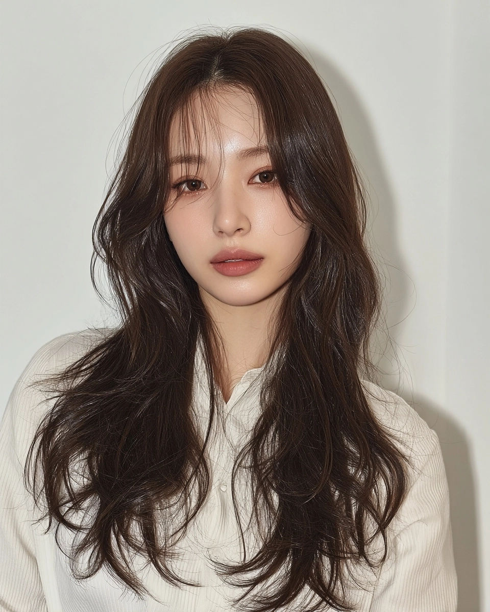 8 Stunning Soft Wave Perm Styles 2026 | Korea Hair Salon 7 soft wave perm 2026 - Style 4 at Korea Hair Salon Seoul