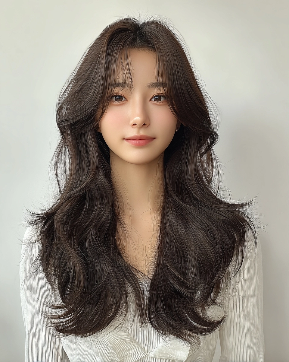 8 Stunning Soft Wave Perm Styles 2026 | Korea Hair Salon 7 soft wave perm Korea 2026 - Style 4 at Korea Hair Salon Seoul