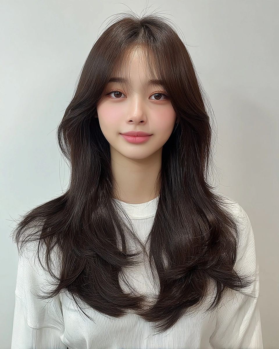8 Stunning Soft Wave Perm Styles 2026 | Korea Hair Salon 7 soft wave perm 2026 - Style 4 at Korea Hair Salon Seoul