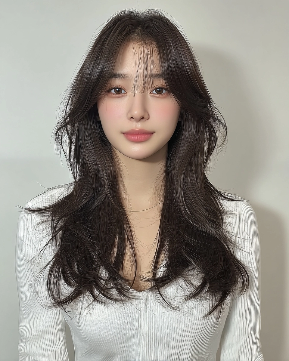 8 Stunning Soft Wave Perm Styles 2026 | Korea Hair Salon 7 soft wave perm 2026 - Style 4 at Korea Hair Salon Seoul