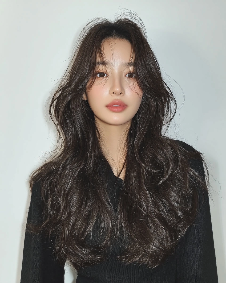 8 Stunning Soft Wave Perm Styles 2026 | Korea Hair Salon 7 soft wave perm 2026 - Style 4 at Korea Hair Salon Seoul
