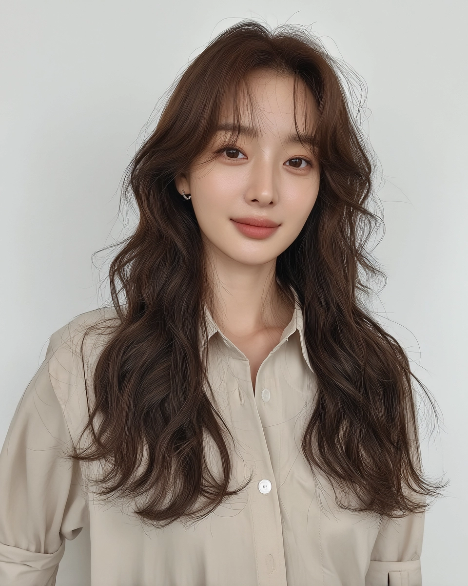 8 Stunning Soft Wave Perm Styles 2026 | Korea Hair Salon 9 soft wave perm Korea 2026 - Style 6 at Korea Hair Salon Seoul