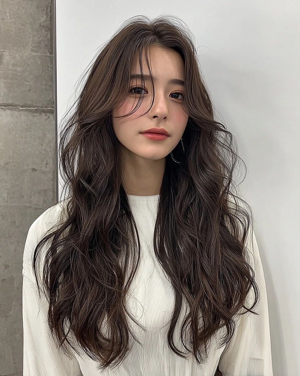 8 Stunning Soft Wave Perm Styles Korea | Korea Hair Salon 8 soft wave perm Korea - Style 5 at Korea Hair Salon Seoul