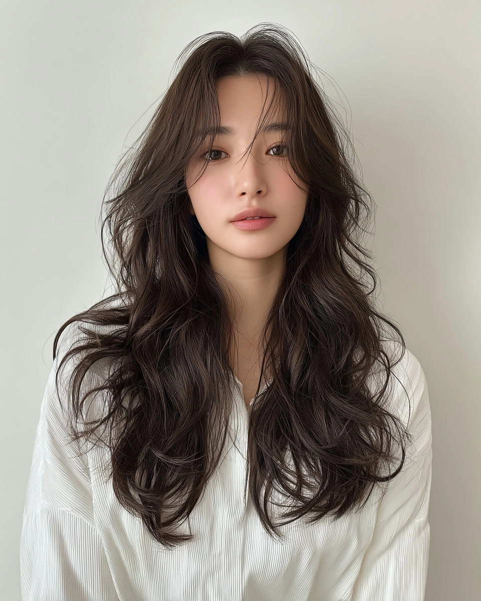 8 Stunning Soft Wave Perm Styles Korea | Korea Hair Salon 10 soft wave perm Korea - Style 7 at Korea Hair Salon Seoul