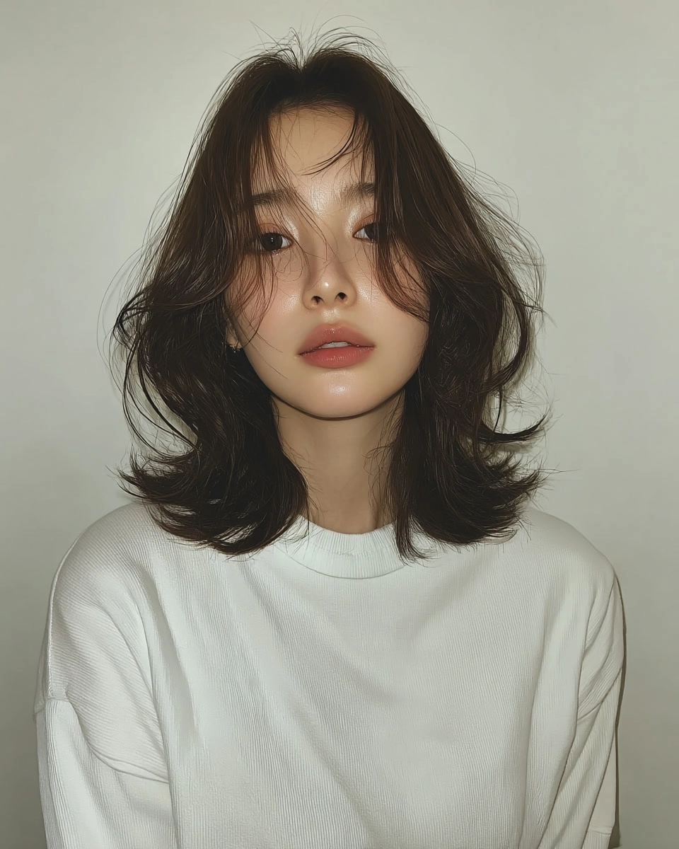 8 Stunning Soft Wave Perm Styles Korea | Korea Hair Salon 11 soft wave perm Korea - Style 8 at Korea Hair Salon Seoul