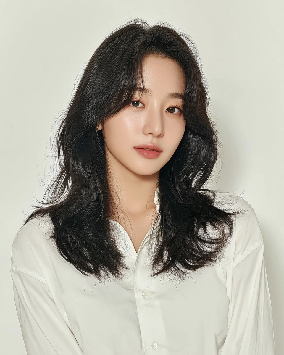 8 Stunning Soft Wave Perms Korea 2026 | Korea Hair Salon 3 soft wave perm Korea - Style 1 at Korea Hair Salon Seoul