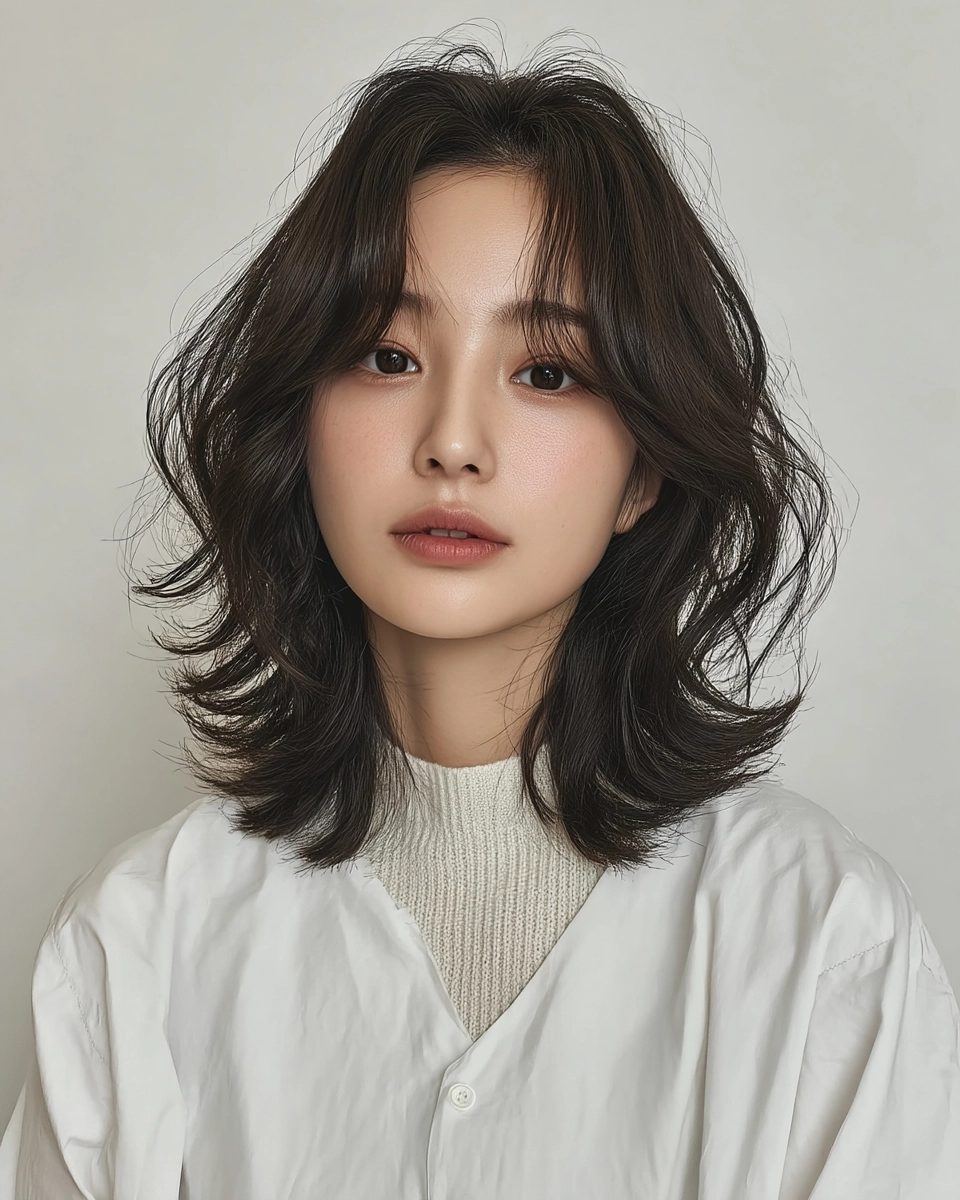 8 Stunning Soft Wave Perms Korea 2026 | Korea Hair Salon 4 soft wave perm Korea - Style 2 at Korea Hair Salon Seoul