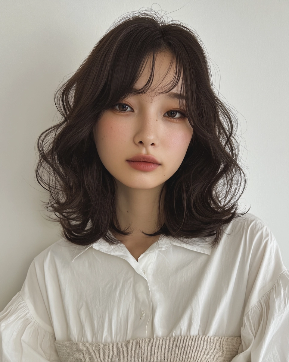 8 Stunning Soft Wave Perms Korea 2026 | Korea Hair Salon 8 soft wave perm Korea - Style 5 at Korea Hair Salon Seoul
