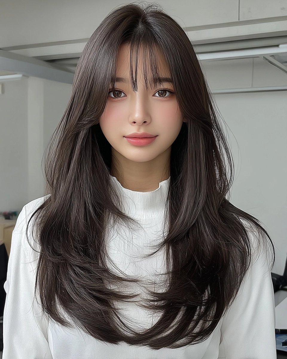 8 Stunning Soft Wave Perms Korea 2026 | Korea Hair Salon 9 soft wave perm Korea 2026 - Style 6 at Korea Hair Salon Seoul
