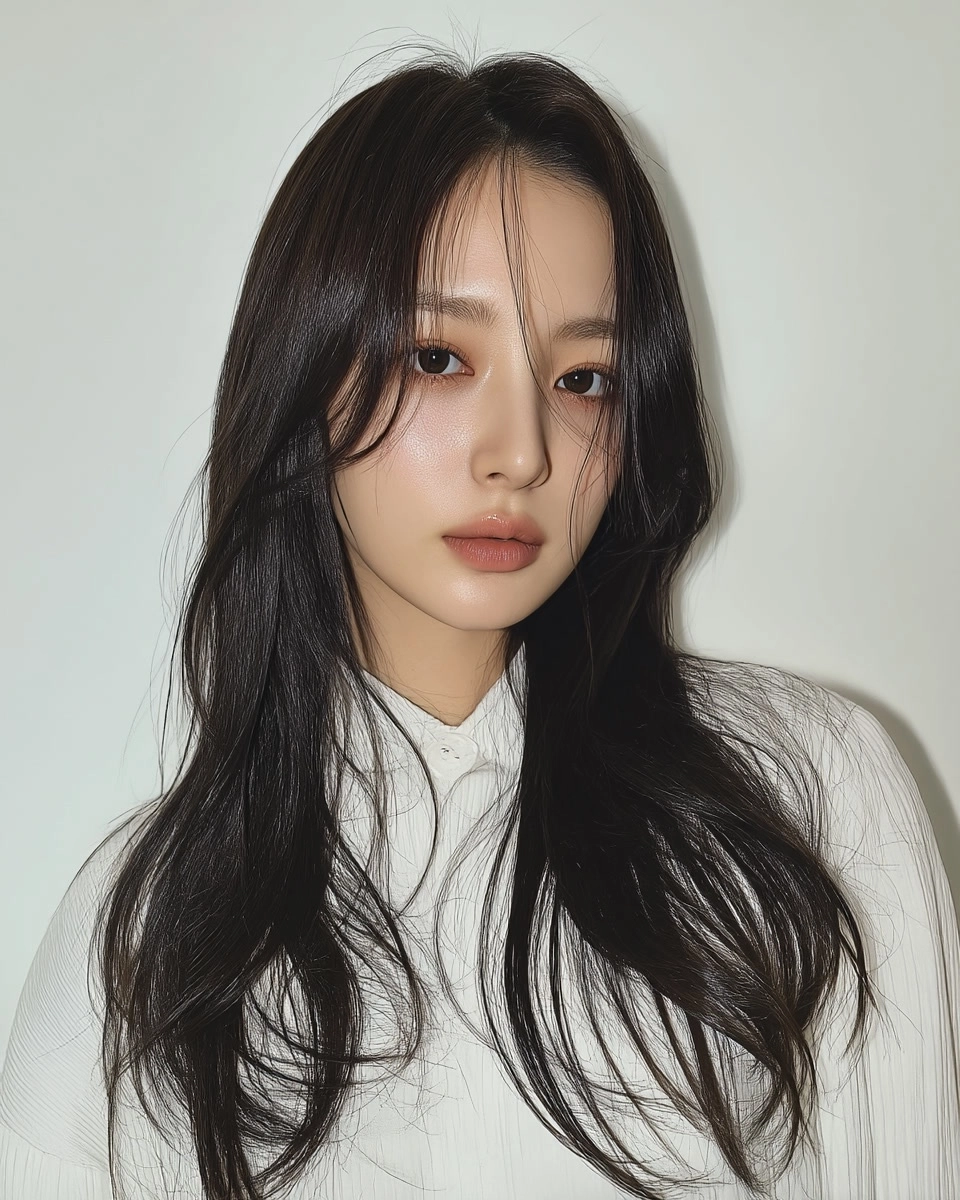 8 Stunning Styles for Round Faces 2026 | Korea Hair Salon 5 styles for round faces 2026 - Style 3 at Korea Hair Salon Seoul