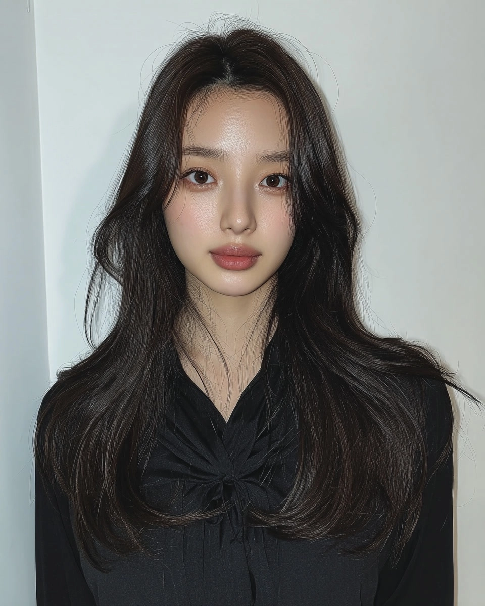 8 Stunning Styles for Round Faces 2026 | Korea Hair Salon 10 styles for round faces 2026 - Style 7 at Korea Hair Salon Seoul