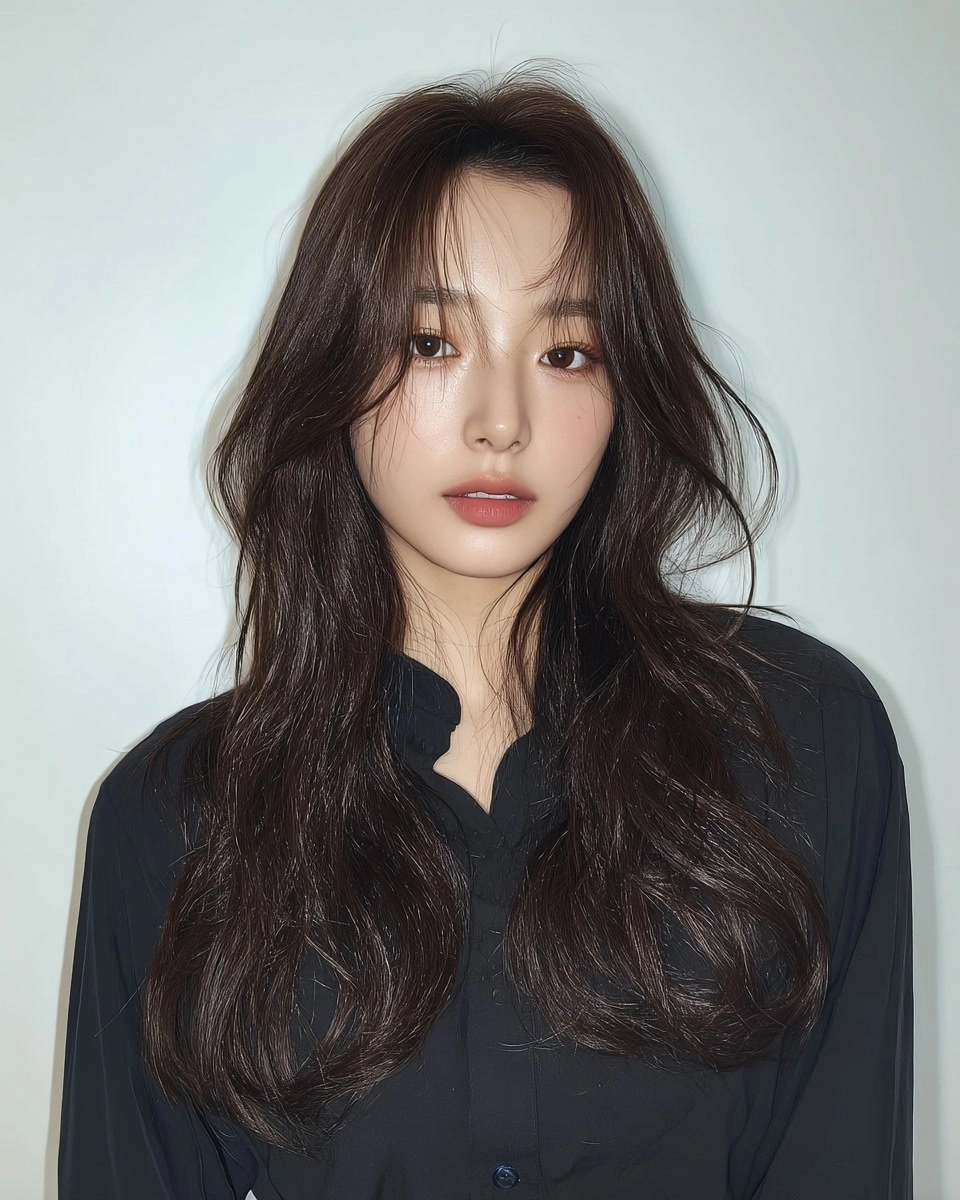8 Stunning Textured Waves Korea 2026 | Korea Hair Salon 3 textured waves Korea 2026 - Style 1 at Korea Hair Salon Seoul