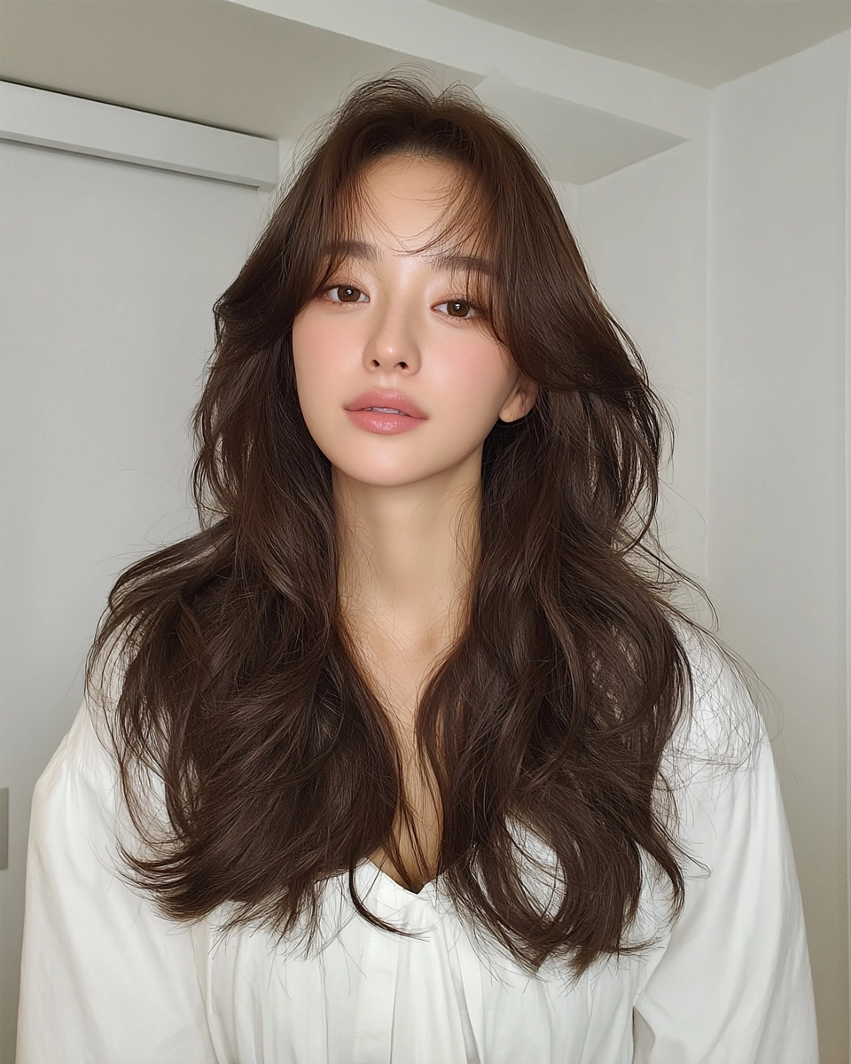 8 Stunning Textured Waves Korea 2026 | Korea Hair Salon 4 textured waves Korea 2026 - Style 2 at Korea Hair Salon Seoul