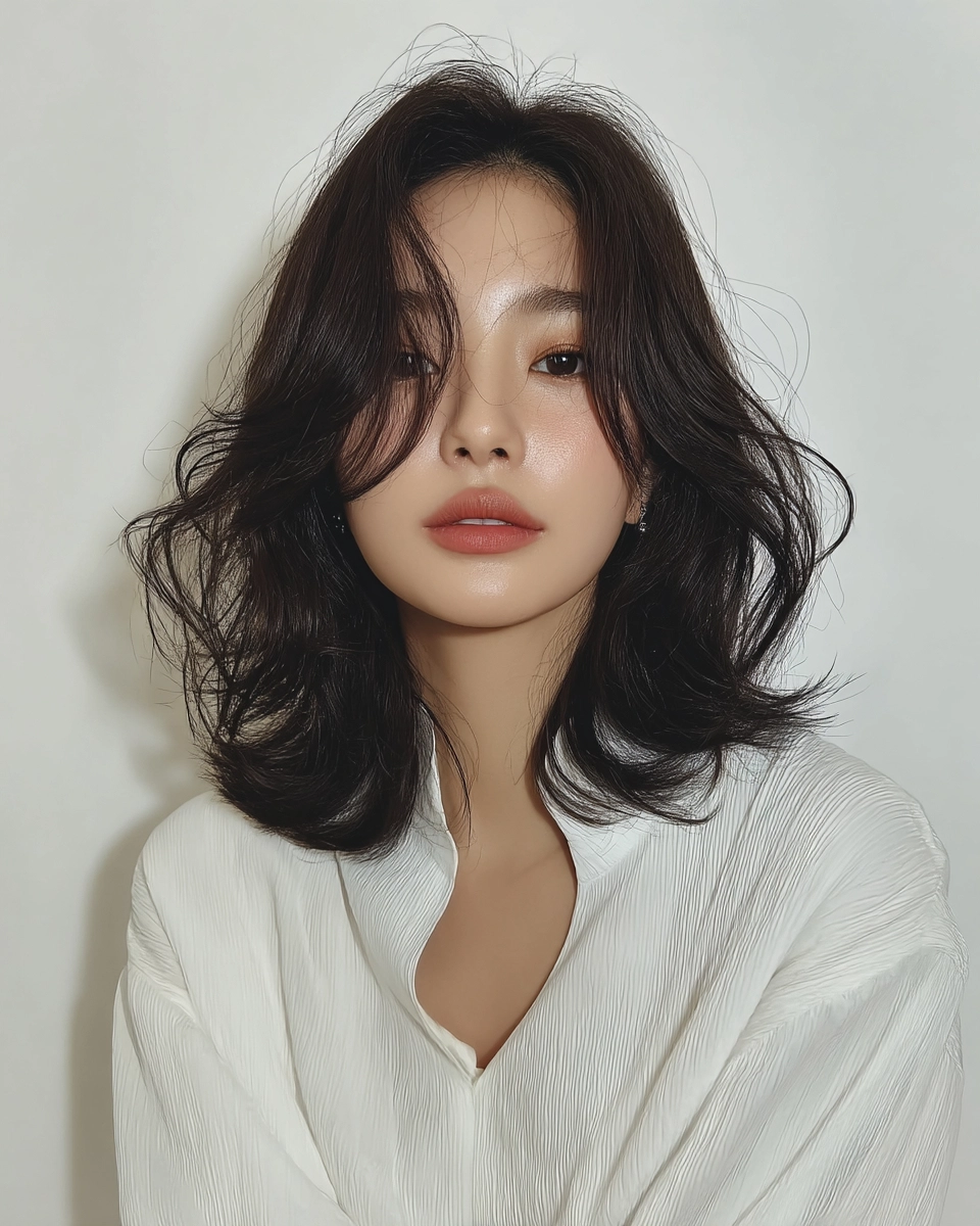 8 Stunning Voluminous Layers Seoul | Korea Hair Salon 7 voluminous layers Seoul - Style 4 at Korea Hair Salon Seoul
