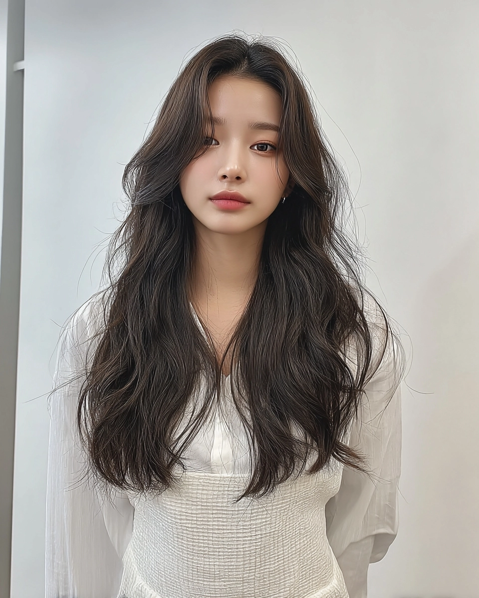 8 Stunning Wavy Hair Transformations 2026 | Korea Hair Salon 7 wavy hair transformations Korea 2026 - Style 4 at Korea Hair Salon Seoul