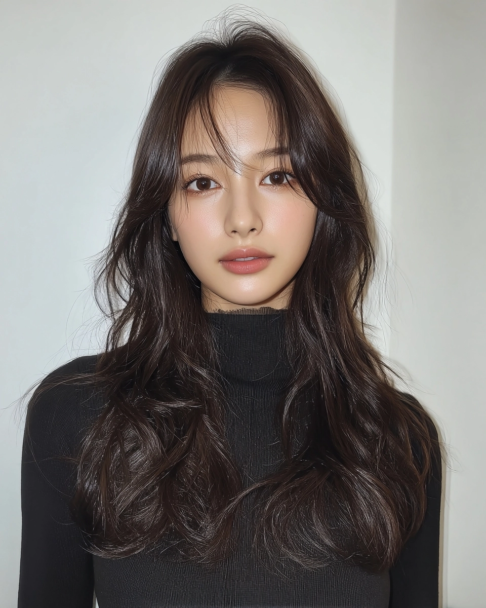 8 Stunning Wavy Hair Transformations 2026 | Korea Hair Salon 9 wavy hair transformations Korea 2026 - Style 6 at Korea Hair Salon Seoul
