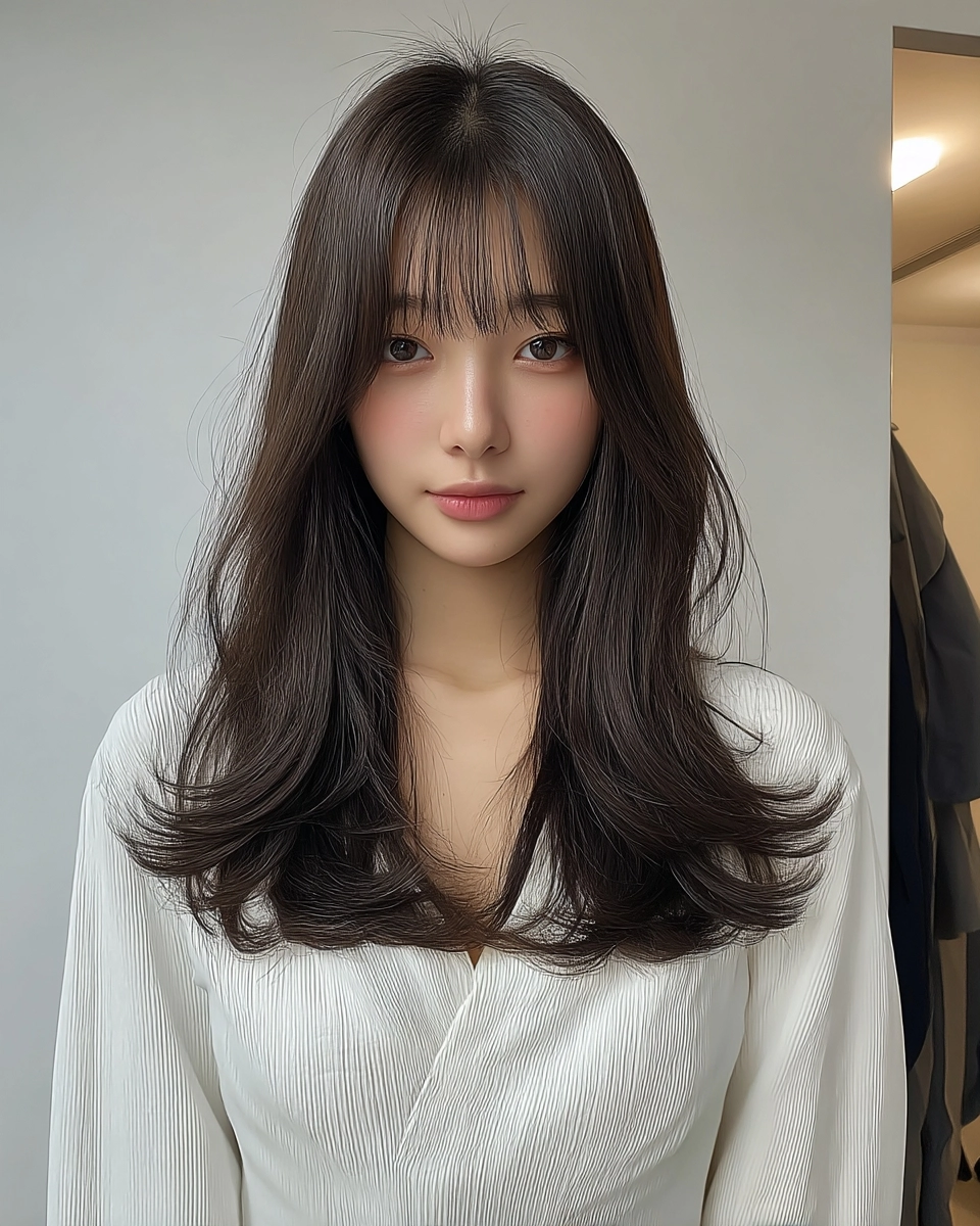 8 Stunning Wavy Korean Hairstyles 2026 | Korea Hair Salon 4 wavy Korean hairstyles 2026 - Style 2 at Korea Hair Salon Seoul