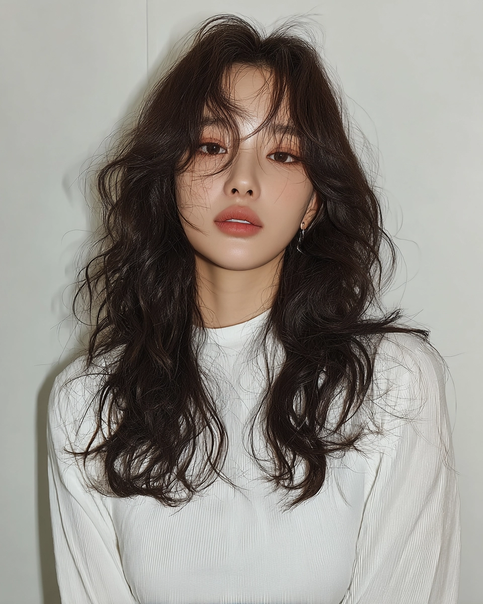 8 Stunning Wavy Korean Hairstyles 2026 | Korea Hair Salon 5 wavy Korean hairstyles 2026 - Style 3 at Korea Hair Salon Seoul