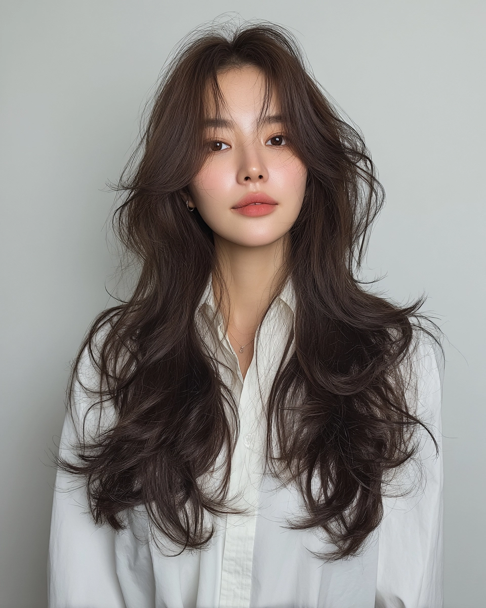 8 Stunning Wavy Korean Hairstyles 2026 | Korea Hair Salon 9 wavy Korean hairstyles 2026 - Style 6 at Korea Hair Salon Seoul