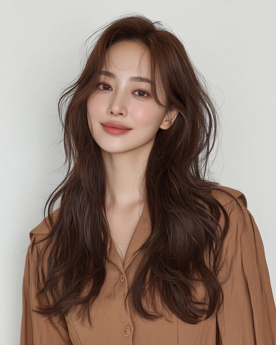 8 Stunning Winter Layered Waves 2026 | Korea Hair Salon 9 winter layered waves 2026 - Style 6 at Korea Hair Salon Seoul