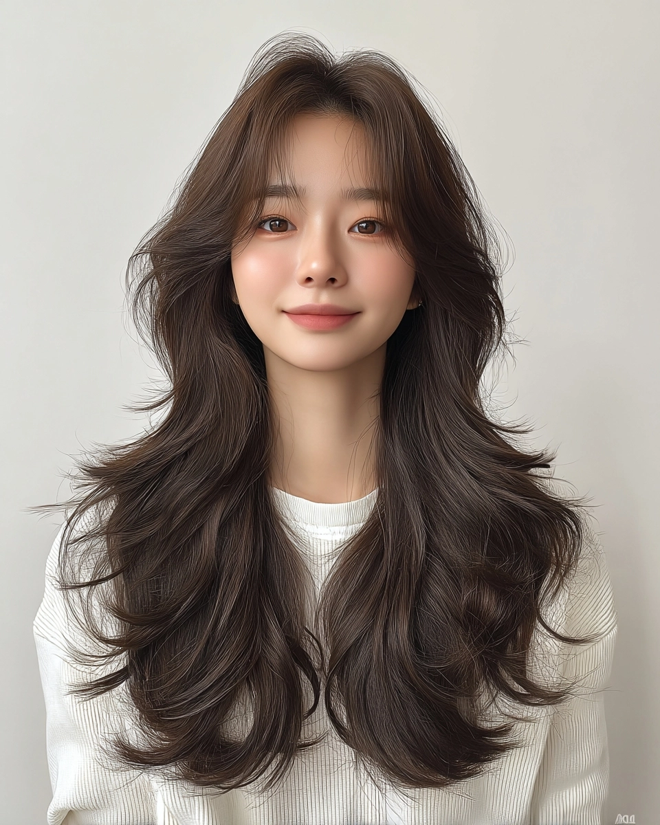 8 Stunning Winter Soft Wave Styles 2026 | Korea Hair Salon 7 winter soft wave styles 2026 - Style 4 at Korea Hair Salon Seoul