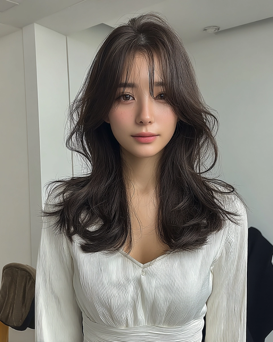 8 Stunning Winter Wave Hairstyles 2026 | Korea Hair Salon 7 winter wave hairstyles 2026 - Style 4 at Korea Hair Salon Seoul