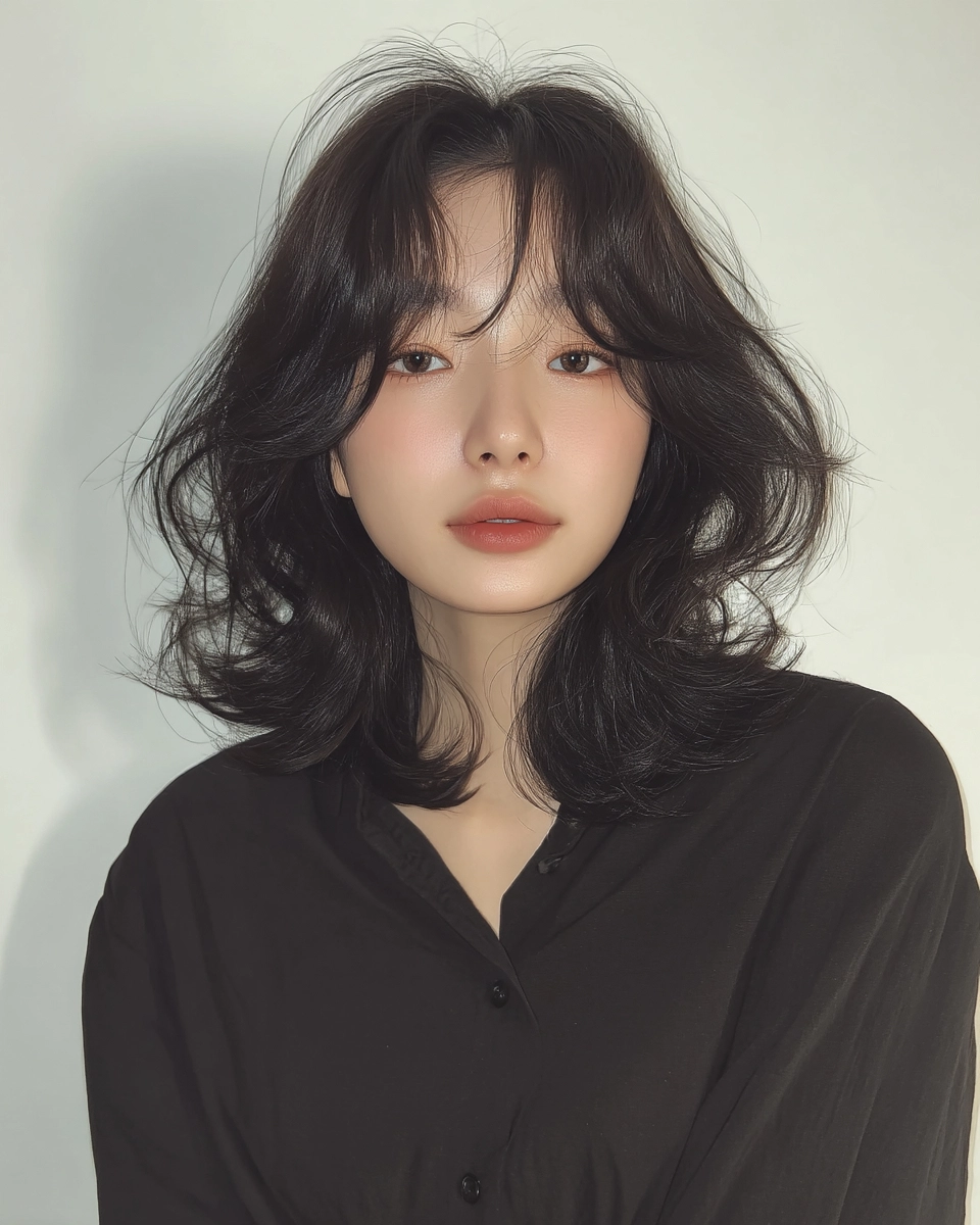 8 Stunning Winter Wave Hairstyles 2026 | Korea Hair Salon 11 winter wave hairstyles 2026 - Style 8 at Korea Hair Salon Seoul