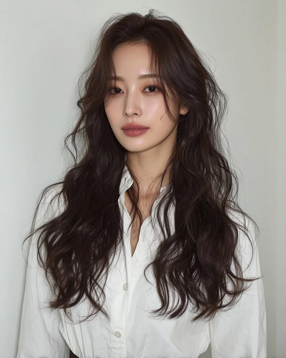 8 Styles for Long Face Shapes | Korea Hair Salon 5 hairstyles for long face shapes - Style 3 at Korea Hair Salon Seoul
