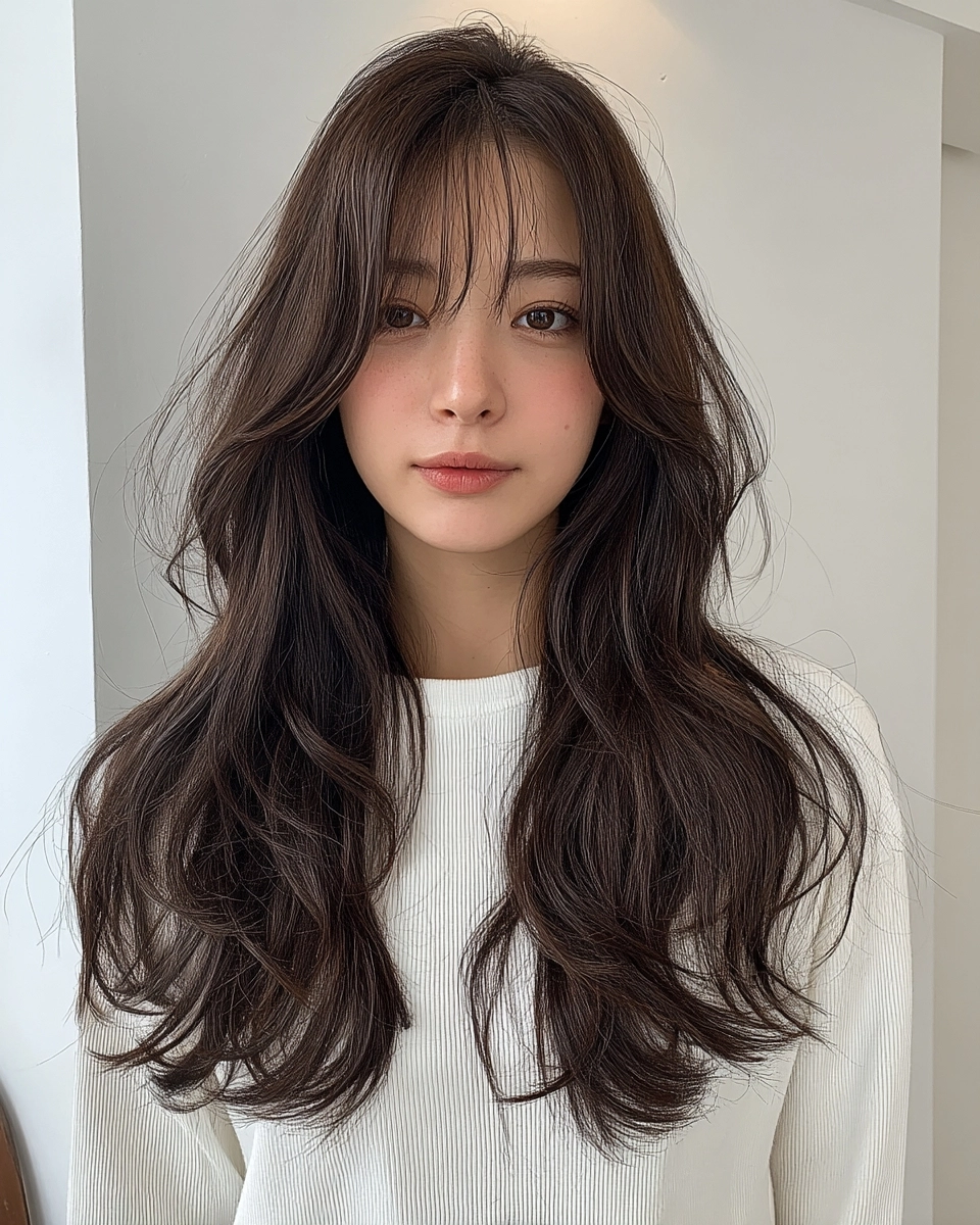 8 Styles for Long Face Shapes | Korea Hair Salon 7 hairstyles for long face shapes - Style 4 at Korea Hair Salon Seoul