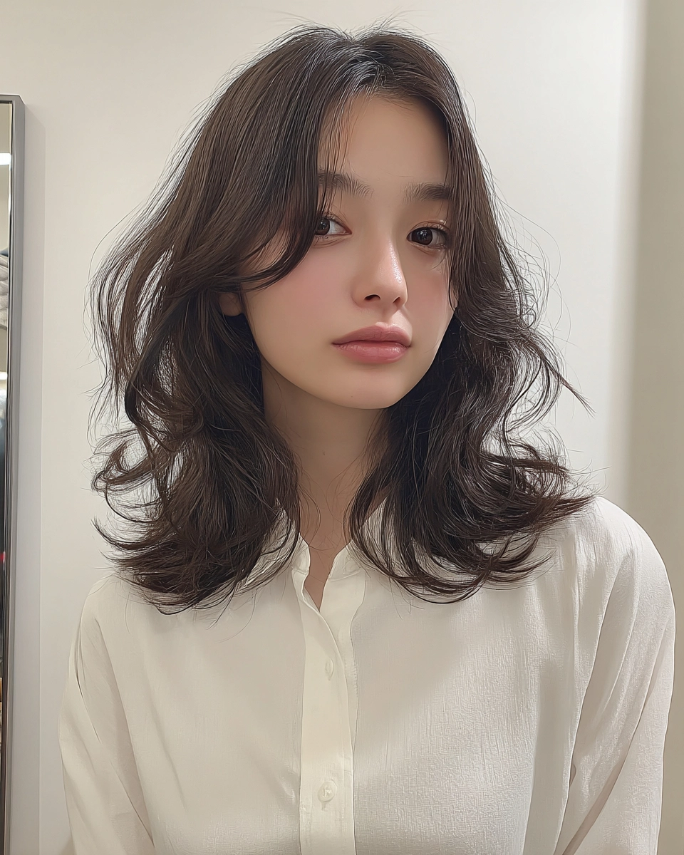 8 Styles for Long Face Shapes | Korea Hair Salon 8 hairstyles for long face shapes - Style 5 at Korea Hair Salon Seoul