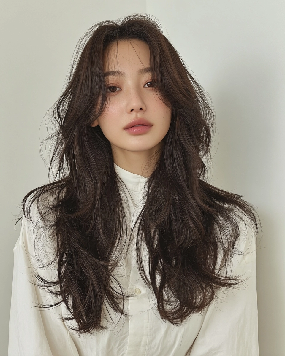 8 Styles for Long Face Shapes | Korea Hair Salon 9 hairstyles for long face shapes - Style 6 at Korea Hair Salon Seoul