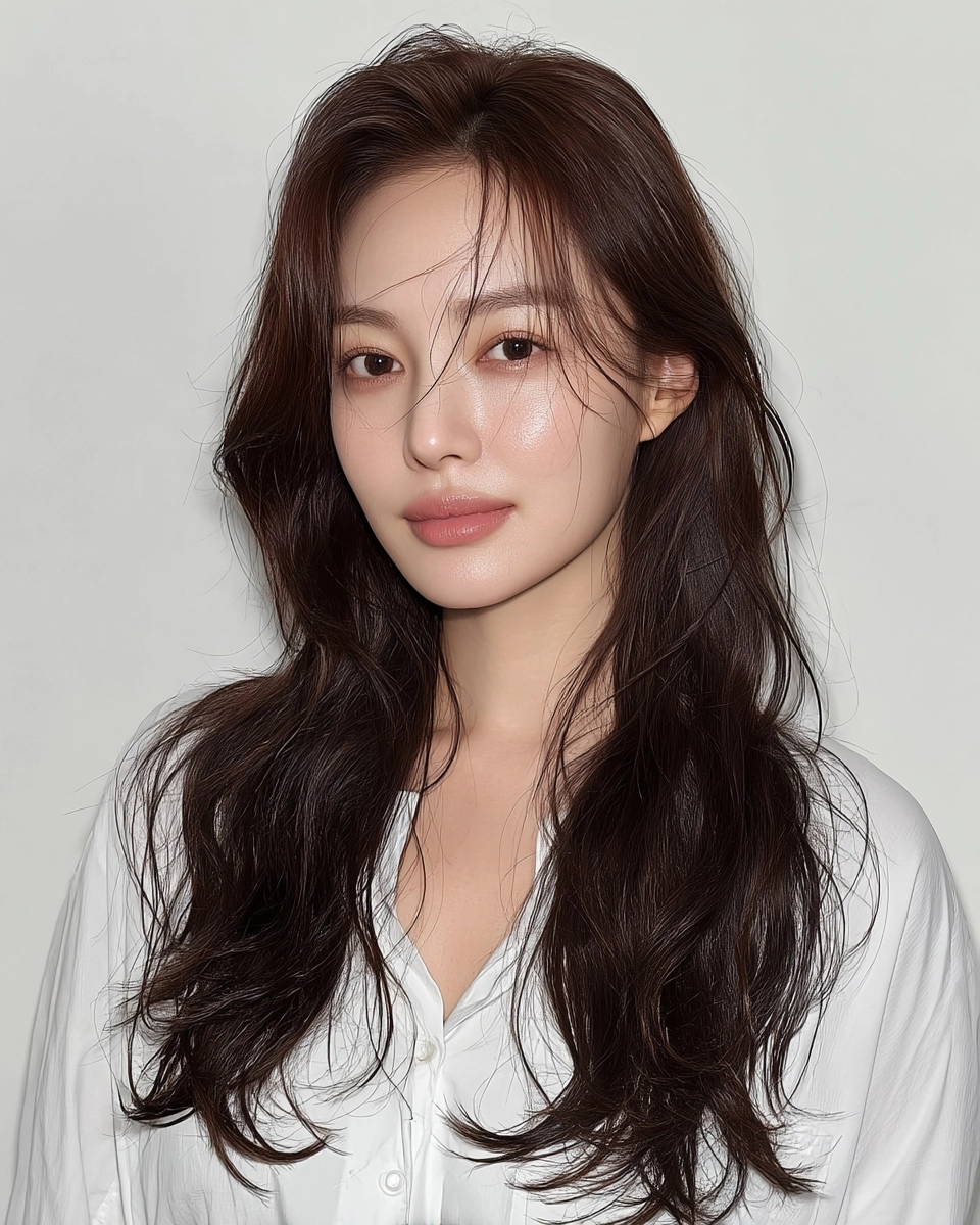 8 Styles for Long Face Shapes | Korea Hair Salon 10 hairstyles for long face shapes - Style 7 at Korea Hair Salon Seoul