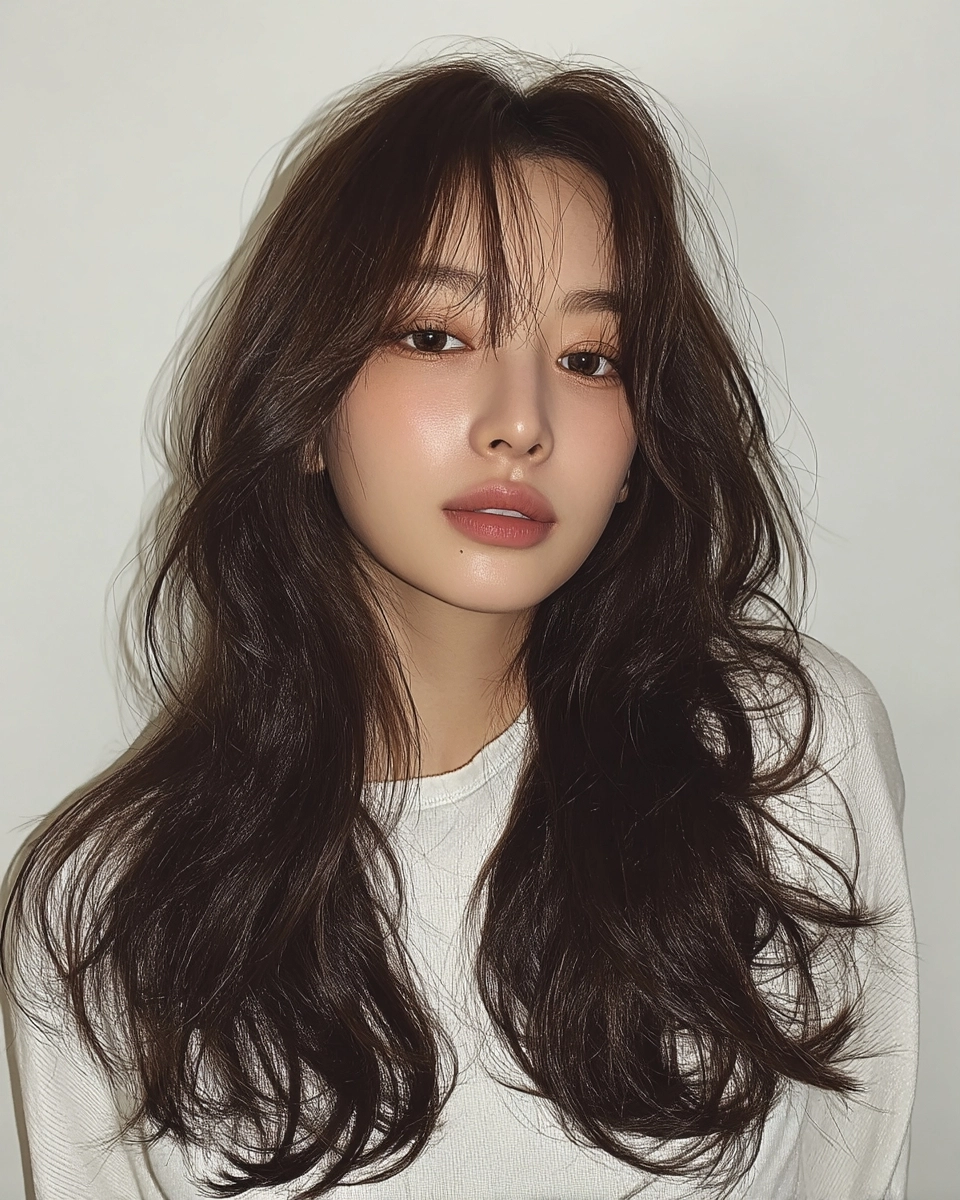 8 Styles for Long Face Shapes | Korea Hair Salon 11 hairstyles for long face shapes - Style 8 at Korea Hair Salon Seoul