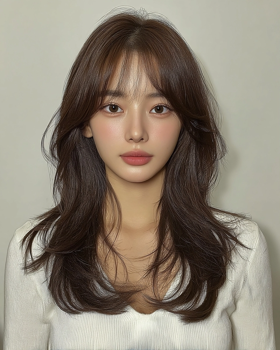 8 Stylish Soft Wave Perms Korea 2026 | Korea Hair Salon 3 soft wave perm Korea 2026 - Style 1 at Korea Hair Salon Seoul