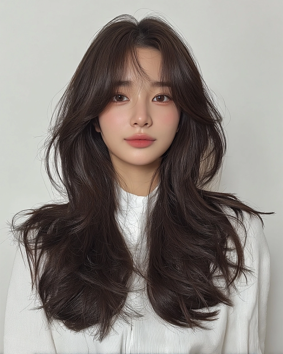 8 Stylish Soft Wave Perms Korea 2026 | Korea Hair Salon 5 soft wave perm Korea 2026 - Style 3 at Korea Hair Salon Seoul